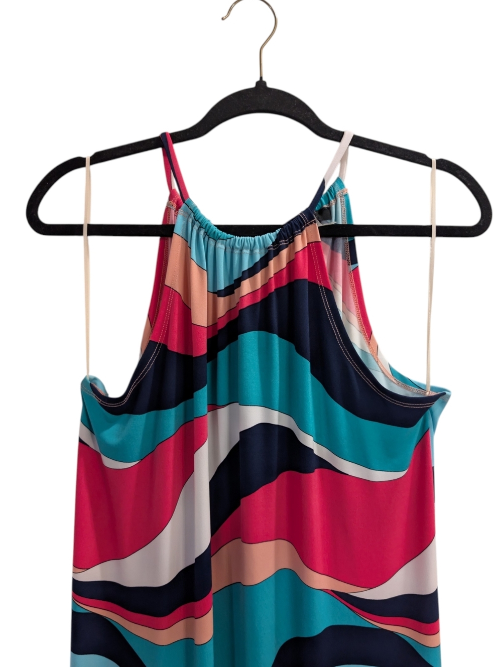 Trina Turk Milian Wave-Print Maxi Dress - Picture 7 of 10